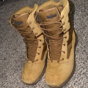 Interceptor Men's Tactical Work Boots in Tan and Brown
